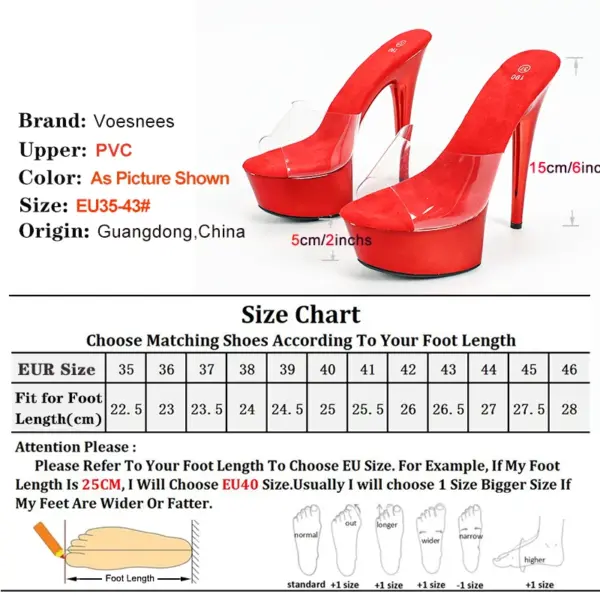 New 15cm Shoes Women High Heels Shine Red Plating Summer Outdor Slippers Exotic Model Pole Dancing Party WEDDING Ladies Shoes - AliExpress 322 - Image 5