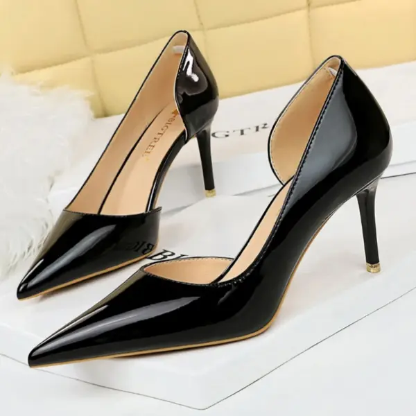BIGTREE Shoes Patent Leather Heels 2025 Fashion Woman Pumps Stiletto Women Shoes Sexy Party Shoes Women High Heels 12 Colour - AliExpress - Image 4