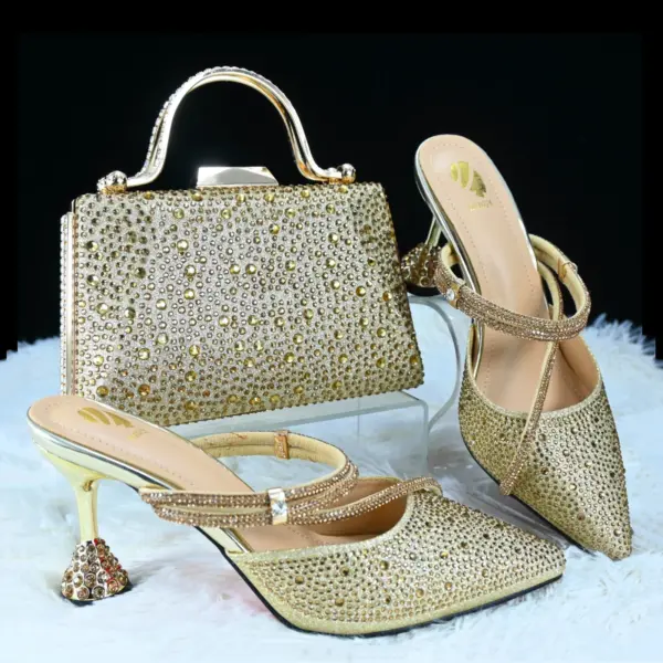 Doershow Italian Shoe and Bag Set New 2024 Women Shoes and Bag Set In Italy skyblue Italian Shoes with Matching Bag HGH1-16 - AliExpress 322 - Image 3