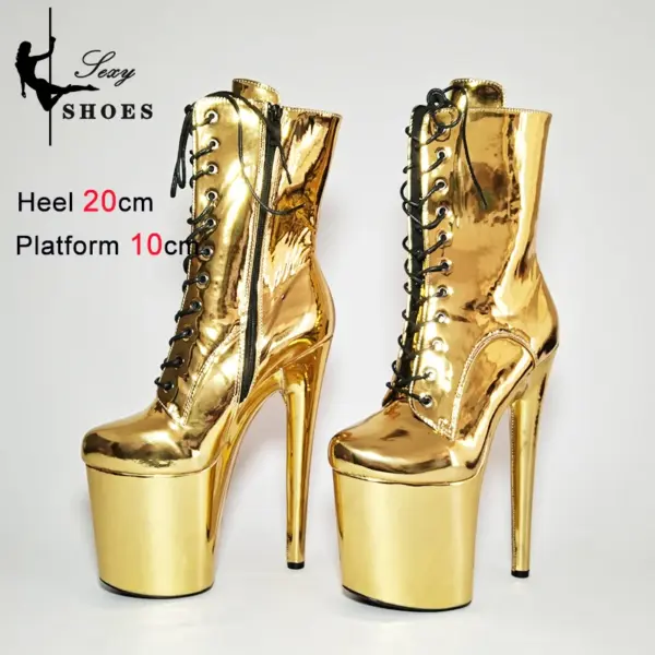 New Gold Platform 20cm/8Inch Boots - Image 4