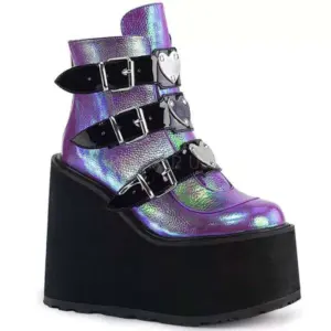 High Platform Shoe | Designer Boots | Belt Buckle | Ankle Boots | Wedges - Ankle Boots Women - Aliexpress
