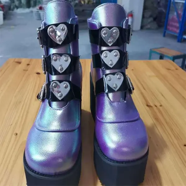High Platform Shoe | Designer Boots | Belt Buckle | Ankle Boots | Wedges - Ankle Boots Women - Aliexpress - Image 5