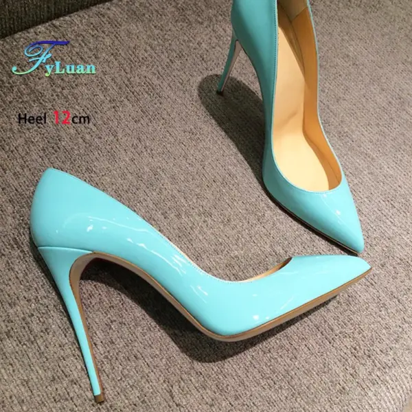 Glossy Red High Heels Woman 6-12CM Stiletto Elegant Party Dress Shoes Sexy Pointed Toe Shallow Mouth Single Shoes Women Pumps - AliExpress 322 - Image 2