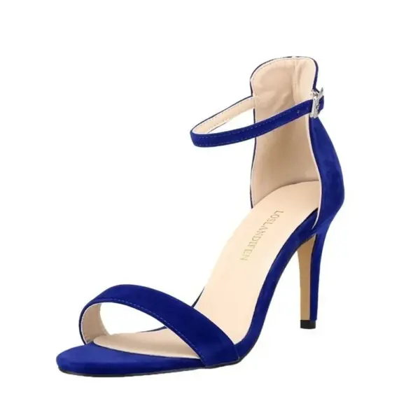 2025 New Women Sexy Pumps Sandals Summer 9cm Thin Heel Open Toe Ankle Strap High Heels Ladies Stilettos Party Red Wedding Shoes - AliExpress 322 - Image 2