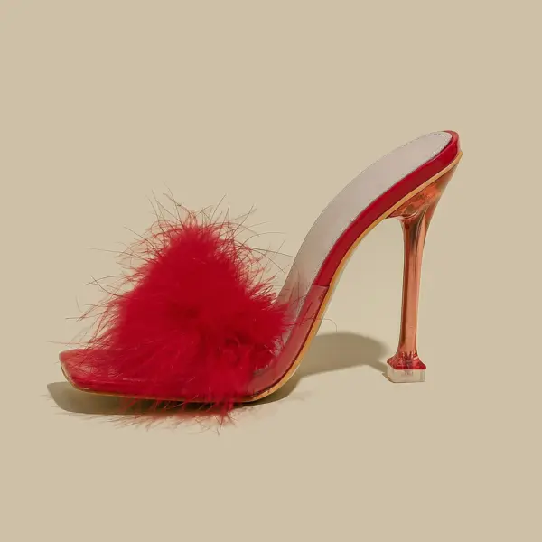 Women Rabbit Fur Slippers - Image 5