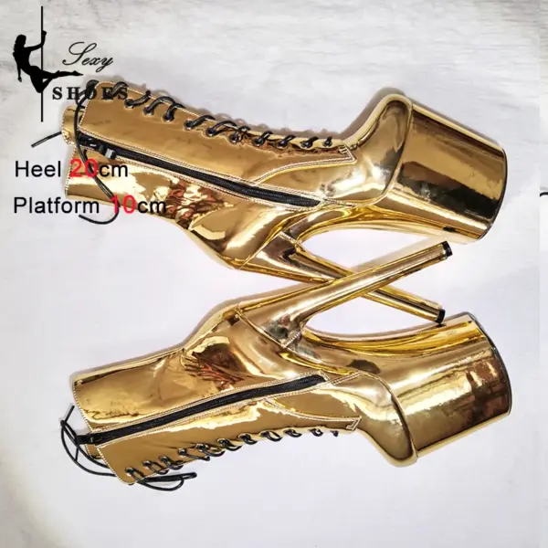 New Gold Platform 20cm/8Inch Boots - Image 3
