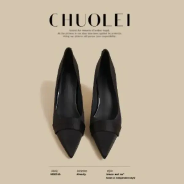 French Satin High Heels - Image 4