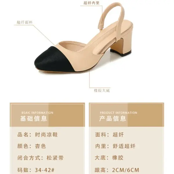 Summer French 2025 Patent Leather Mid-heel Overhead Sandals for Women Retro Skinny Heel Back Empty Shoes - AliExpress 322 - Image 3