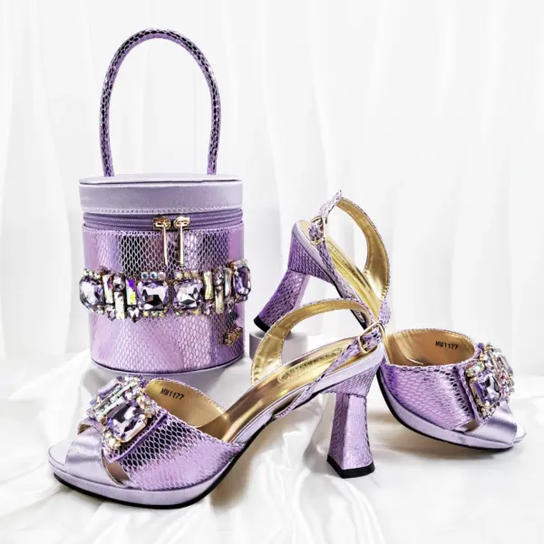 doershow New Italian Shoe and Bag Set New 2025 Women Shoes and Bag Set In Italy SILVER Italian Shoes with Matching Bag SM1-1 - AliExpress 322 - Image 3