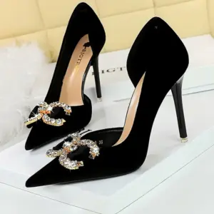 Luxury high heels Women 7 cm 10.5 cm stilettos Metal Rhinestone Women Pumps Fashion Wedding shoes Ladies Sexy Prom Shoes 2025 - AliExpress