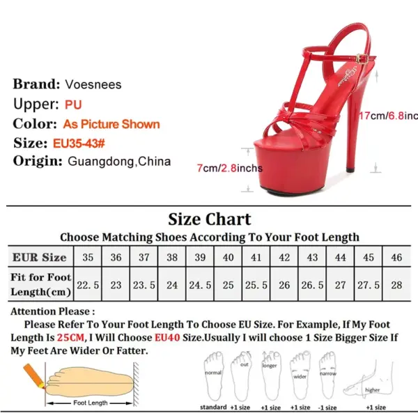 2021 European Summer Sandals Candy Color Point Open toe  Cross belt Red Women Party Shoes High Heels 17cm Thin Heel Sandals Lady - AliExpress 322 - Image 5