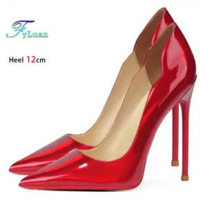 FyLuan Laser Red Female Wedding Shoes Fashionable Banquet Slim Heels Sexy Shallow Mouth Dress Women Stiletto Pointed Toe Pumps - AliExpress 322