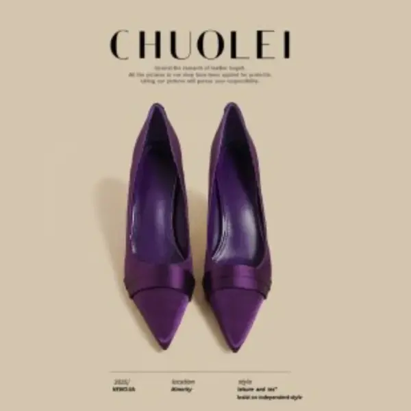 French Satin High Heels - Image 6