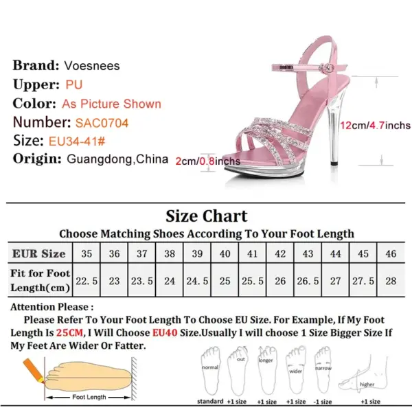 Silver Stiletto Ladies Sandals 12CM Shiny Narrow Band High Heels Large Size Elegant Women Sandalies Summer Wedding Bride Shoes - AliExpress 322 - Image 5