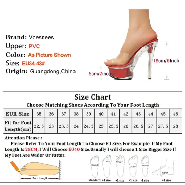 Transparent PVC Lady Slides - Image 4