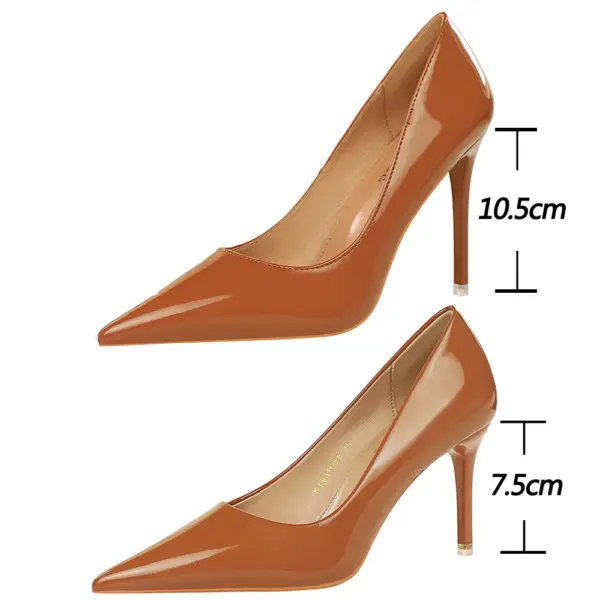 BIGTREE Shoes Patent Leather Shoes Woman Pumps High Heels Stiletto Heels 10.5 Cm Red Wedding Shoes Bridal Shoes Women Heels 2025 - AliExpress 322 - Image 2