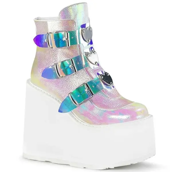 High Platform Shoe | Designer Boots | Belt Buckle | Ankle Boots | Wedges - Ankle Boots Women - Aliexpress - Image 2