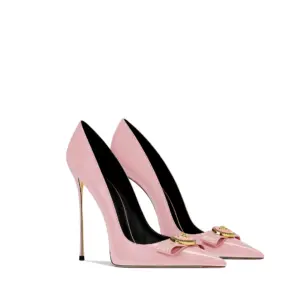 Pink Patent Leather 2025 Spring New Pointed Stiletto High Heels Women