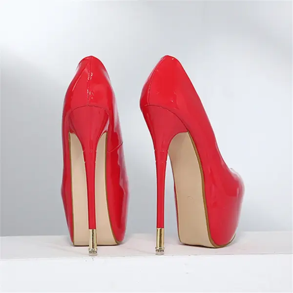Women's Platform Heel Shoes | Women's Red High Heel Shoe | Super High Heels Platform - Pumps - Aliexpress - Image 5