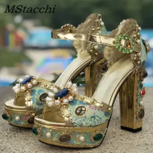 Women's Luxury Brand Sandals High Heel | Luxury Brand Women Sandal - Brand Women - Aliexpress