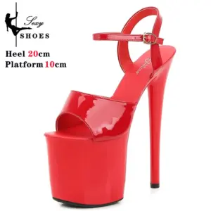 Frauen Sexy Show Sandalen 20 CM High Heels Sexy Plattform Farbe Sandalen Mädchen 8 Zoll Super High Heels Schuh für party Club Stripper - AliExpress