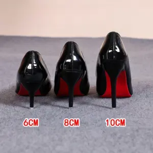 Sexy Frauen High Heels Spitz Rote Untere Frauen Pumpen Mode Hohe Qualität Party Hochzeit Schuhe Stiletto Damen Schuhe Große Größe - AliExpress 322